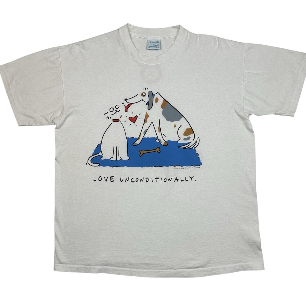 vintage Suzy Becker 'Love Unconditionally'‎ T-shirt.